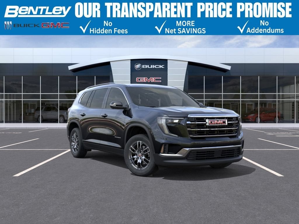 2026 GMC Acadia Elevation in Ebony Twilight Metallic — front three-quarter view