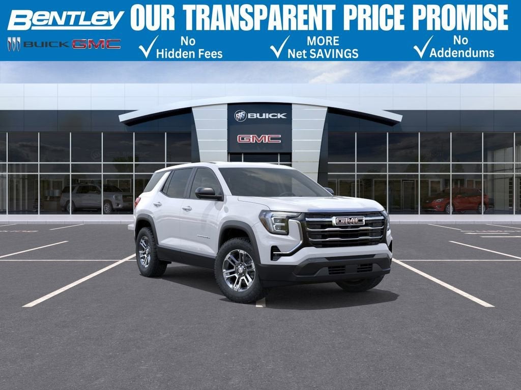 2026 GMC Terrain Elevation in Summit White — front three-quarter view