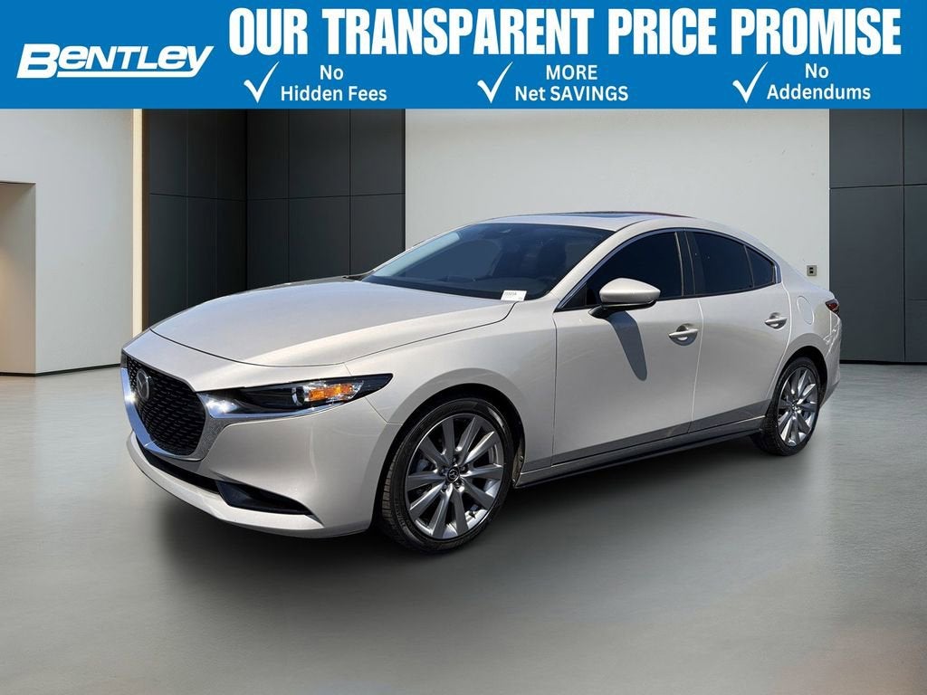 2023 Mazda Mazda3 Sedan 2.5 S Preferred in Silver — front three-quarter view