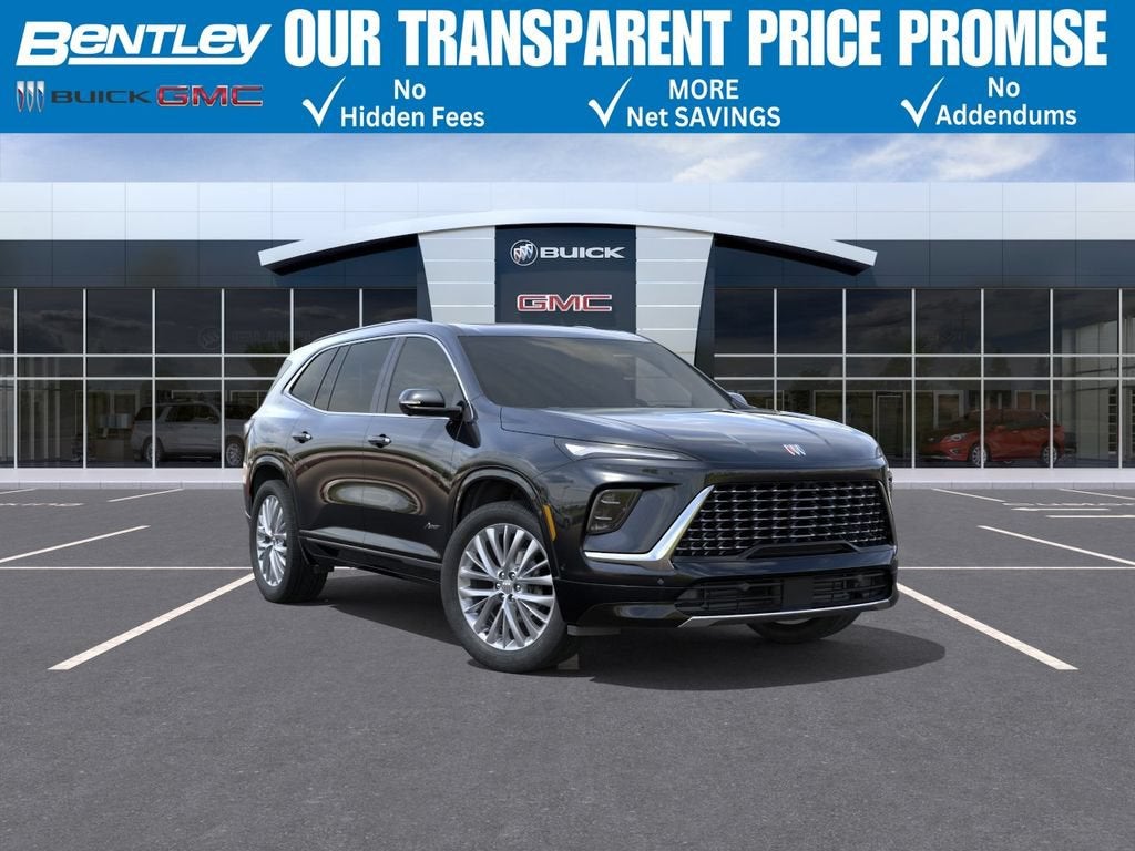 2026 Buick Enclave Avenir in Ebony Twilight Metallic — front three-quarter view