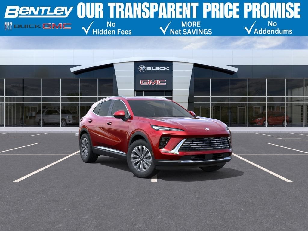 2026 Buick Envision Preferred in Brilliant Red — front three-quarter view