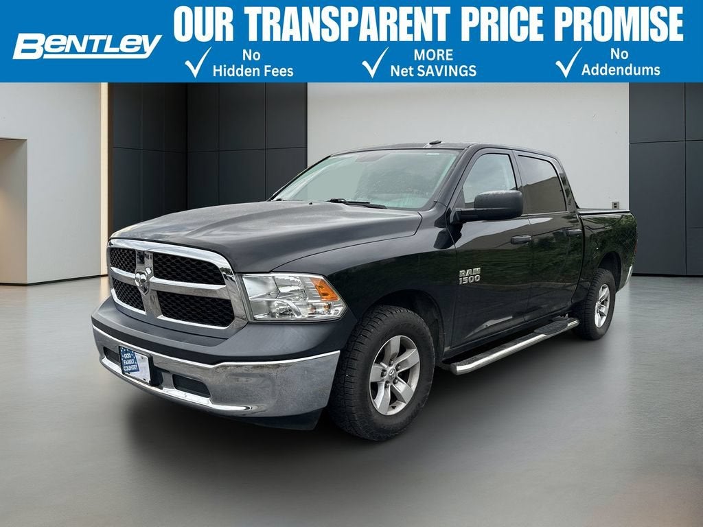 2018 RAM 1500 Tradesman in Silver — front three-quarter view