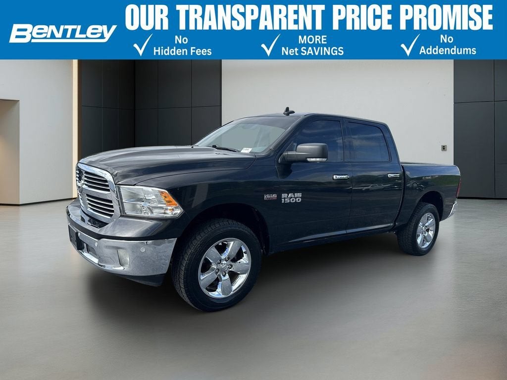 2018 RAM 1500 Big Horn in Black — front three-quarter view