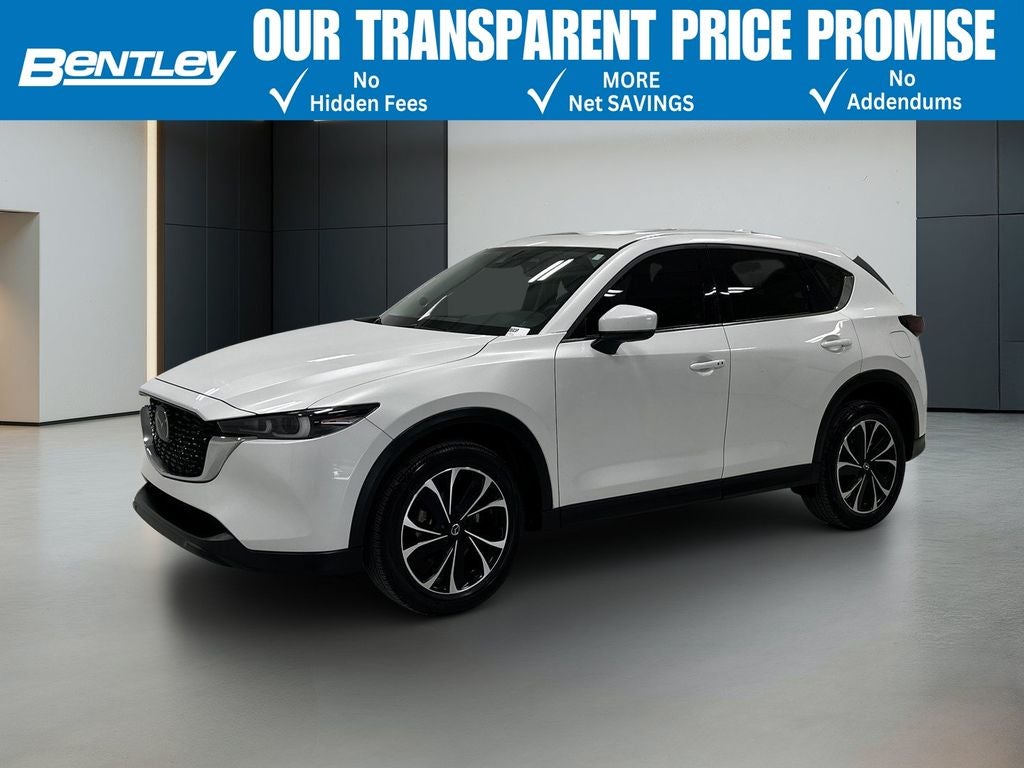 2023 Mazda Mazda CX-5 2.5 S Premium Package in Rhodium White Metallic — front three-quarter view